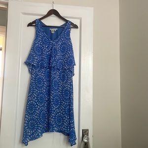 Blue sleeveless dress